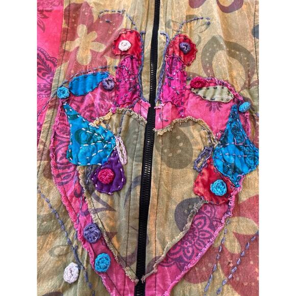 Sz L - Boho Zip up vest - Picture 3 of 7